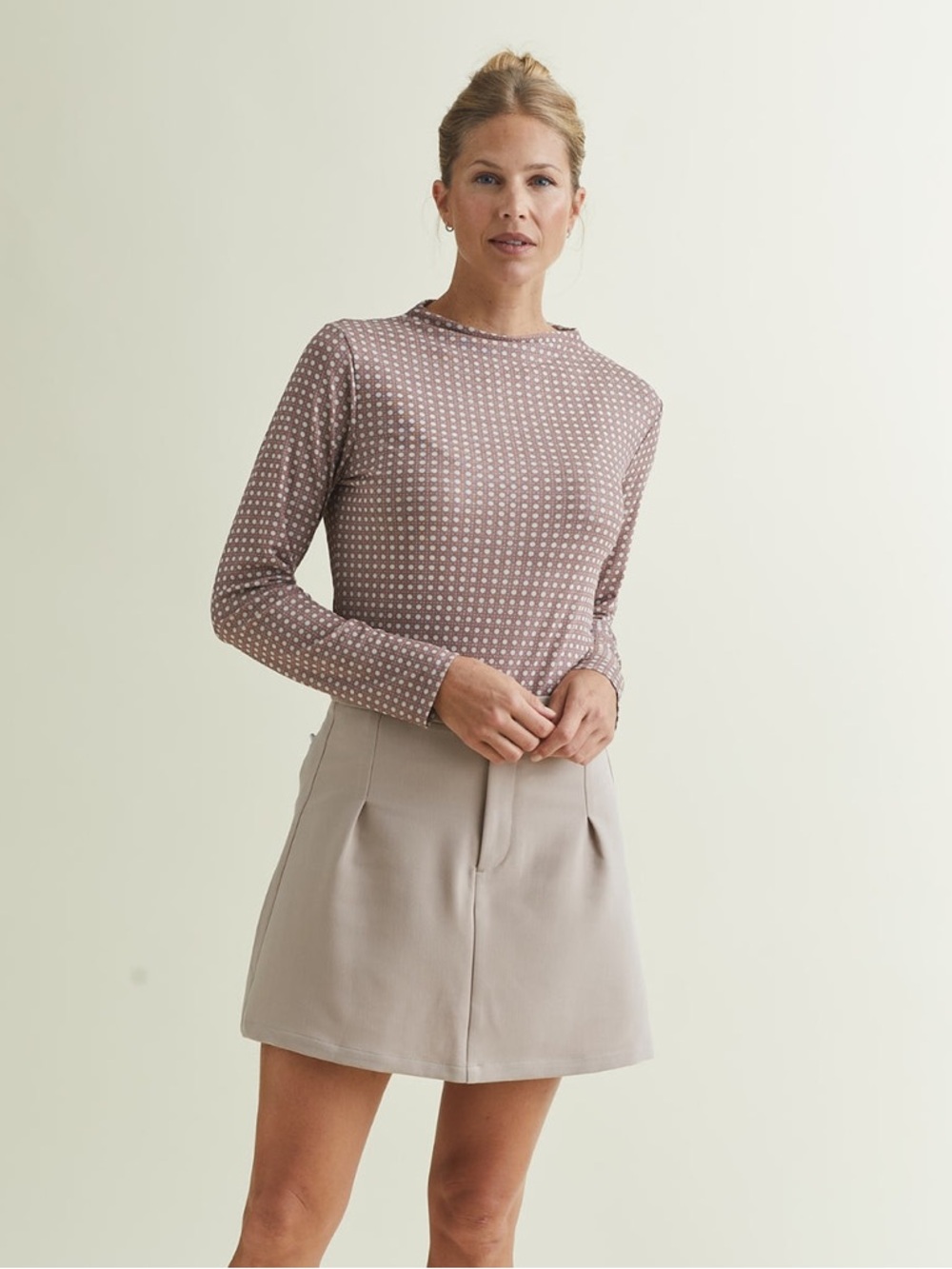 A. Putnam Luxe Opaque Long Sleeve Top